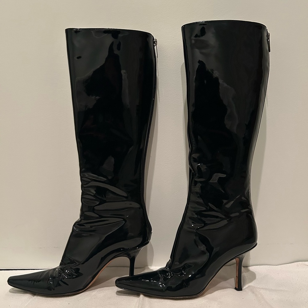 Jimmy Choo black patent leather boots - Picture 3 of 10